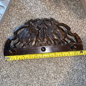 Wooden carved elephant hooks